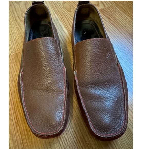 Michael Toschi Onda SE Driving Shoes Chocolate/Red Sole 10 - Picture 2 of 7